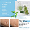 AILKE Tea Tree Oil Serum for Face and Body, Brightening, Moisturizing, Anti Acne Essence, With Vitamin E & Vitamin B3, 100ml