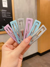 5pcs Fashion Elegant Solid Rectangle Hairpins For Women Sweet Hair Decorate Bangs Hair Clips Barrettes Hairgrip Hair Accessories