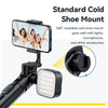 Ulanzi MT-70 Selfie Stick Portable Tripod for Smartphone Camera with Two Phone Clip 1/4'' Screw Remote Control Selfie Tripod