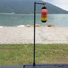 Folding Camping Lamp Pole 1/4 Tripod Screw Lamp Post Hanging Light Holder Stick Fishing Picnic BBQ Outdoor Camping Accessories