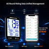 Bikevee 2.4-inch Professional Wireless Bluetooth Bicycle Computer MPH KM/H USB Rechargeable Multifunctional GPS Bike Speedometer Odometer with Auto Start/Stop Backlight Outdoor Riding Accessories Connect BIKEVEE APP