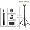 37/68/100/150/200CM Selfie Light Tripod 1/4 Screw Head Photography Portable Stand Trepied Smartphone For Mini Photo Studio