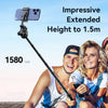Ulanzi MT-70 Selfie Stick Portable Tripod for Smartphone Camera with Two Phone Clip 1/4'' Screw Remote Control Selfie Tripod