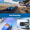 Dual Dash Cam Car Camera Front And Inside 1080P IR Night Vision Dual Lens Vehicle Recorder With G-Sensor Auto Lock 24/7 Parking Monitor Seamless Loop Recording For Rideshare Drivers Security Surveillance System Auto Accessori