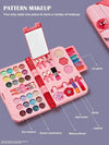 2026 Children's Day Best Gift Washable Kids Makeup Kit For Little Girls - Real Cosmetic Play Set With Mirror, Case, And Beauty Dress-Up Toys, Perfect Birthday Gift
