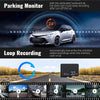 Dual Dash Cam Car Camera Front And Inside 1080P IR Night Vision Dual Lens Vehicle Recorder With G-Sensor Auto Lock 24/7 Parking Monitor Seamless Loop Recording For Rideshare Drivers Security Surveillance System Auto Accessori