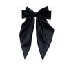 Fashion Summer Oversize Barrette Bow Clip For Woman Girls Chiffon Hairpin Long Satin Ribbon Purple Big Bowknot Hair Accessories