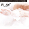 AILKE Skin Whitening Handmade Soap -Organic Papaya Soap For Black Spots, Clean Stains, Improves Dull Skin, Face & Body & Hands