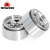 RED SPIDER 4Pcs 1.9" Aluminum Beadlock Wheel Hubs Silver Metal Wheel Rims Compatible With 1/10 RC Crawler Traxxas TRX-4 Axial SCX10 RC4WD D110 Jeep Wrangler Off-Road Vehicle Replacement Accessories