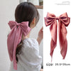 Fashion Summer Oversize Barrette Bow Clip For Woman Girls Chiffon Hairpin Long Satin Ribbon Purple Big Bowknot Hair Accessories