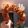 New Fashion Spring Hairband Women Individuality Pleated Headband Fresh Solid Hair Band Adult Hundred Matching Hair Accessories