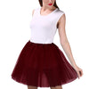 Women's Tutu Skirt Multi Colors Adult Fairycore Women Elastic Waist Dancing Costumes Ballet Clothes Mesh Petticoat Tulle Skirt