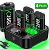 Rechargeable Battery for Xbox One Controller 4 X 3600mWh Battery for Xbox One/Xbox Series X/S Charging Accessories