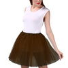 Women's Tutu Skirt Multi Colors Adult Fairycore Women Elastic Waist Dancing Costumes Ballet Clothes Mesh Petticoat Tulle Skirt