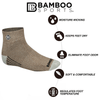 Premium Bamboo Rayon Quarter High Crew Socks